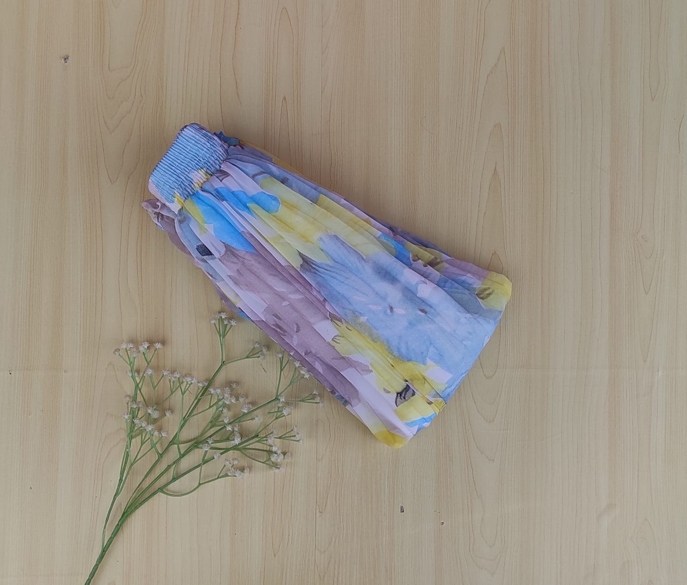 WhatsApp Image 2025-07-05 at 5.13.12 PM Printed pleated skirt - Image 1