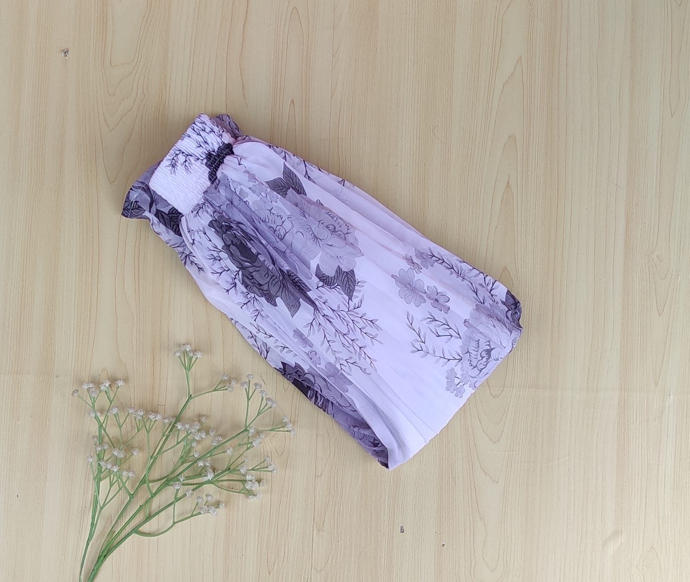 WhatsApp Image 2025-07-05 at 5.13.16 PM Printed pleated skirt - Image 1