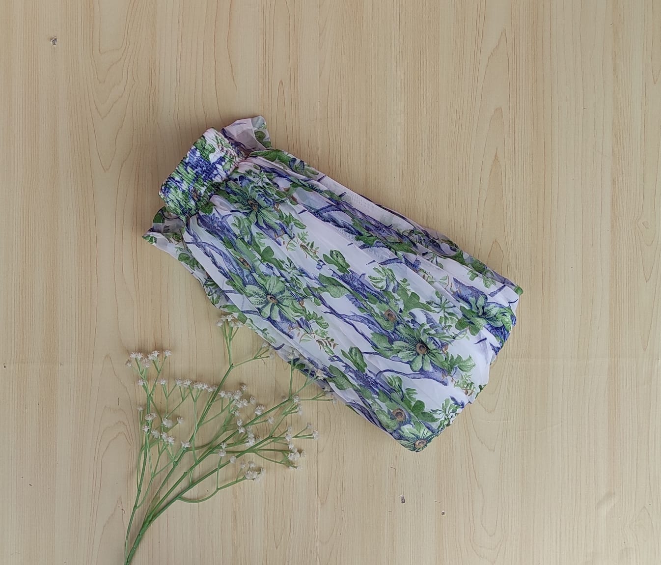 WhatsApp Image 2025-07-05 at 5.13.25 PM (2) Printed pleated skirt - Image 1