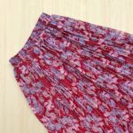 Printed pleated skirt – Full length