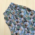 Printed pleated skirt – Full length