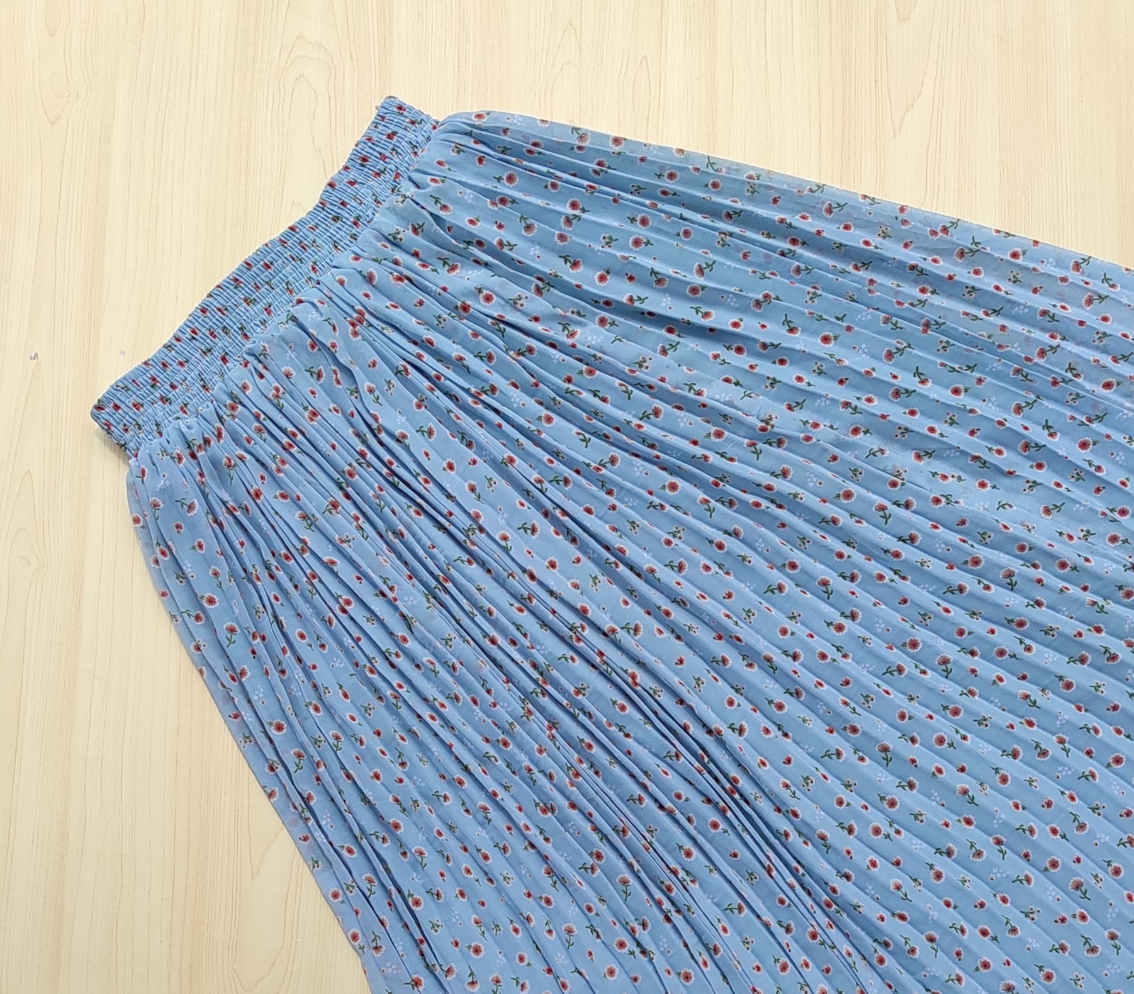 WhatsApp Image 2025-08-22 at 11.48.56 AM Printed pleated skirt – Full length - Image 1