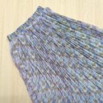 Printed pleated skirt – Full length