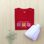 Solid tshirt and pleated skirt Combo