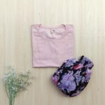 Crop top Pleated skirt combo