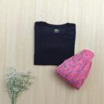 Crop top Pleated skirt combo