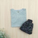 Crop top Pleated skirt combo