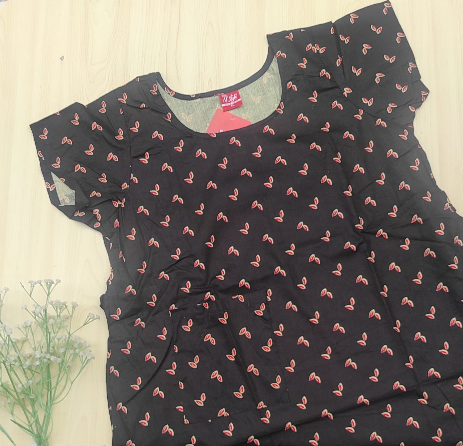 WhatsApp Image 2026-03-06 at 5.05.30 PM (1) N style ajrak frock nighty - Image 1