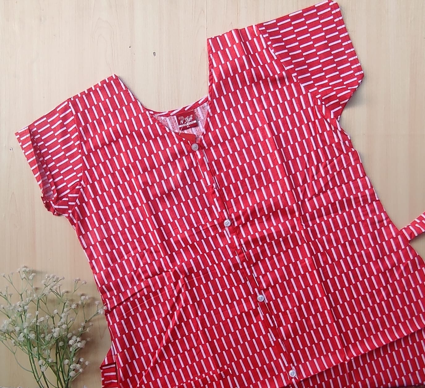 WhatsApp Image 2026-03-06 at 5.05.30 PM N style ajrak frock nighty - Image 1