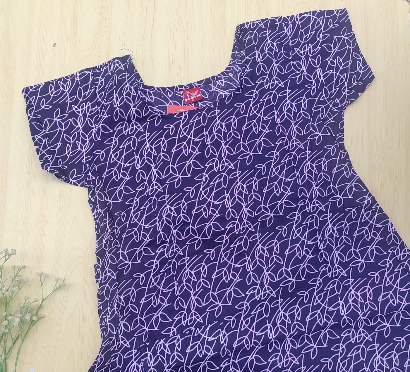 WhatsApp Image 2026-03-06 at 5.05.33 PM N style ajrak frock nighty - Image 1