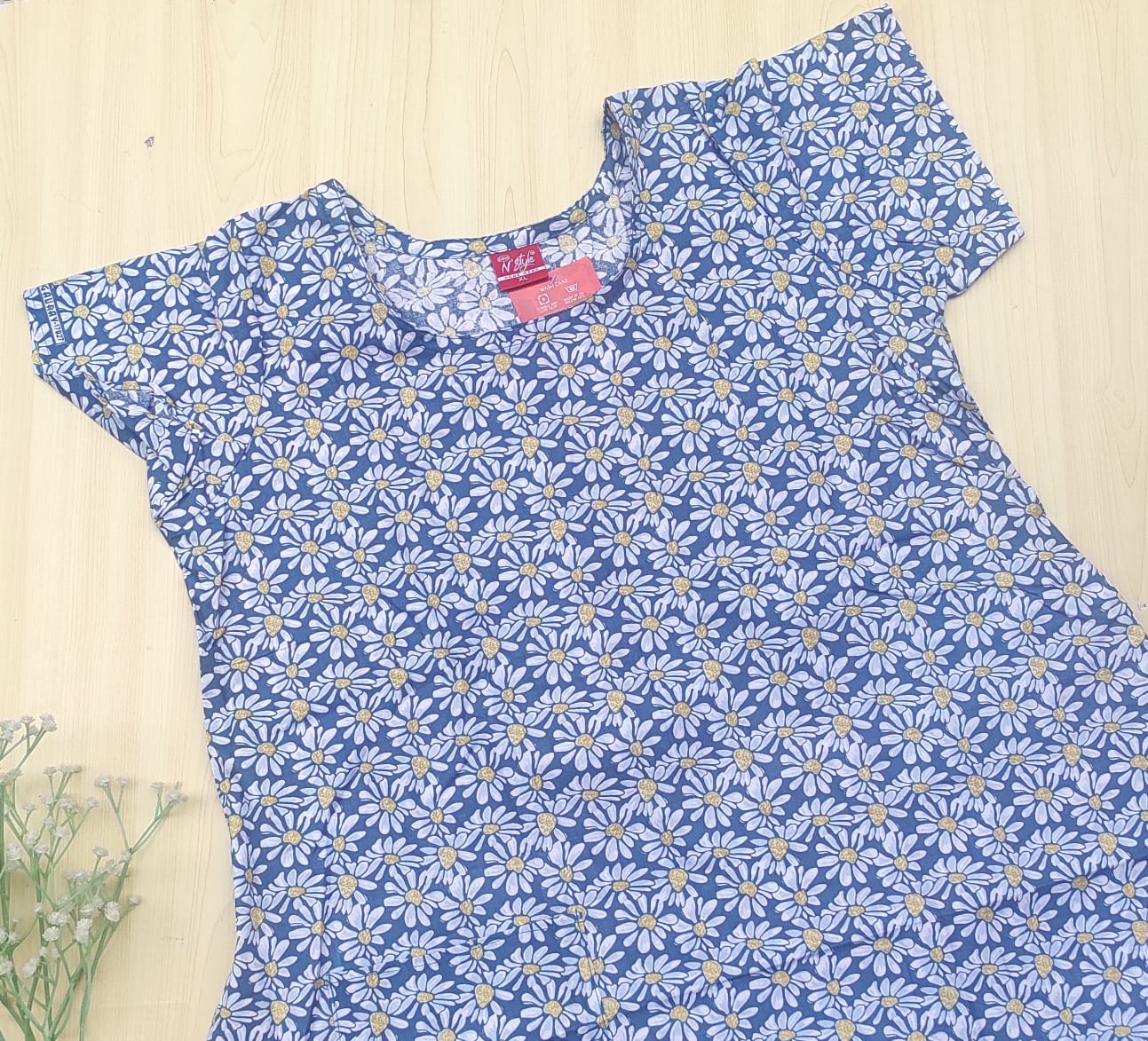 WhatsApp Image 2026-03-06 at 5.05.36 PM (2) N style ajrak frock nighty - Image 1