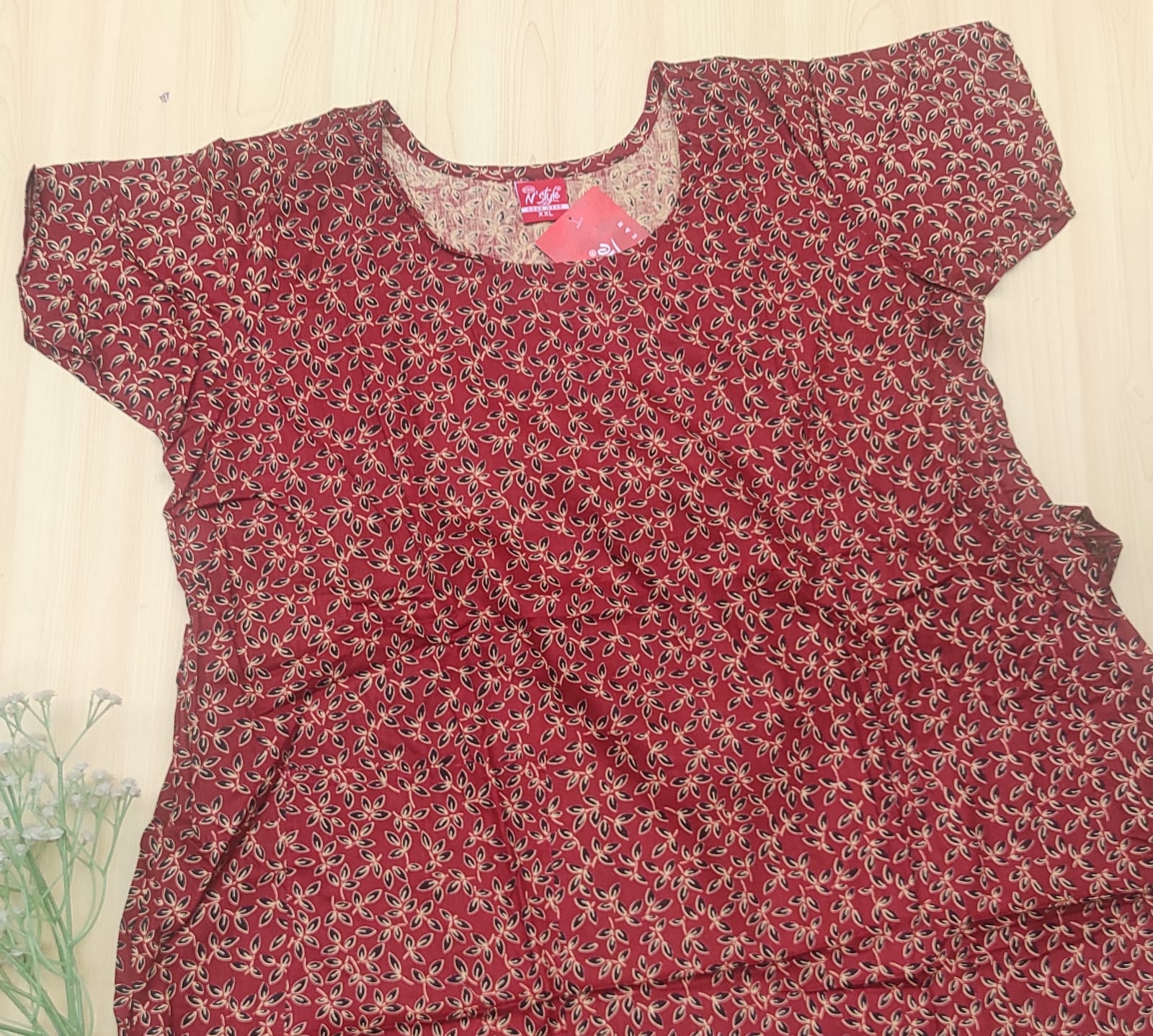 WhatsApp Image 2026-03-06 at 5.07.51 PM (5) N style ajrak frock nighty - Image 1