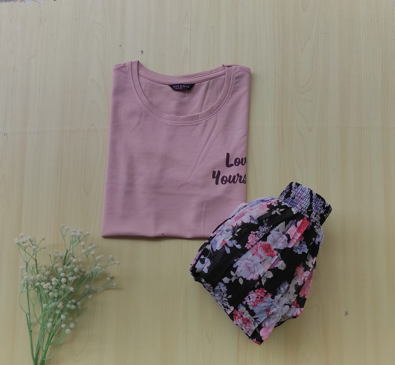 WhatsApp Image 2026-03-18 at 3.49.21 PM Solid tshirt and pleated skirt Combo - Image 1