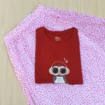 Solid tshirt and pleated skirt Combo