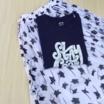 Solid tshirt and pleated skirt Combo