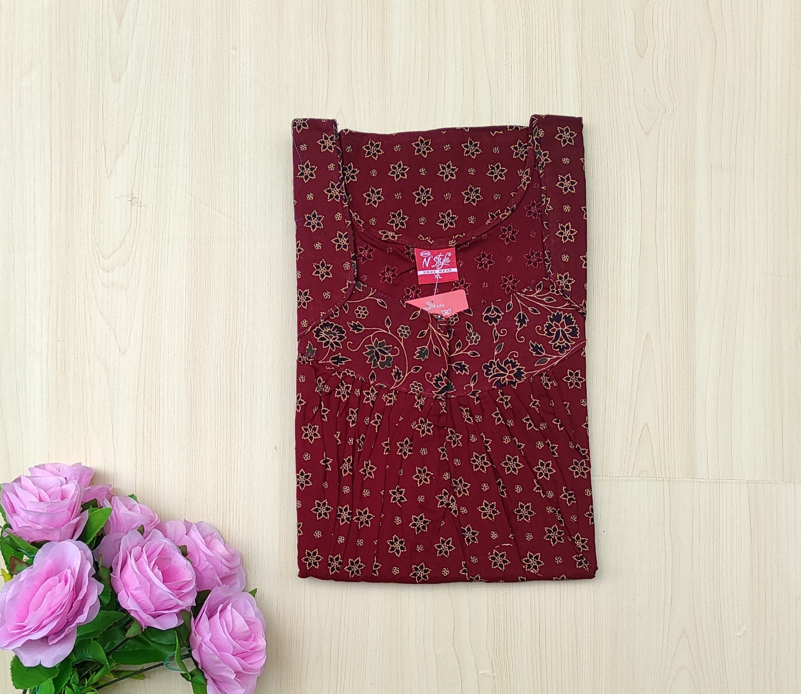 WhatsApp Image 2026-05-28 at 1.29.36 PM N style ajrak nighty - Image 1