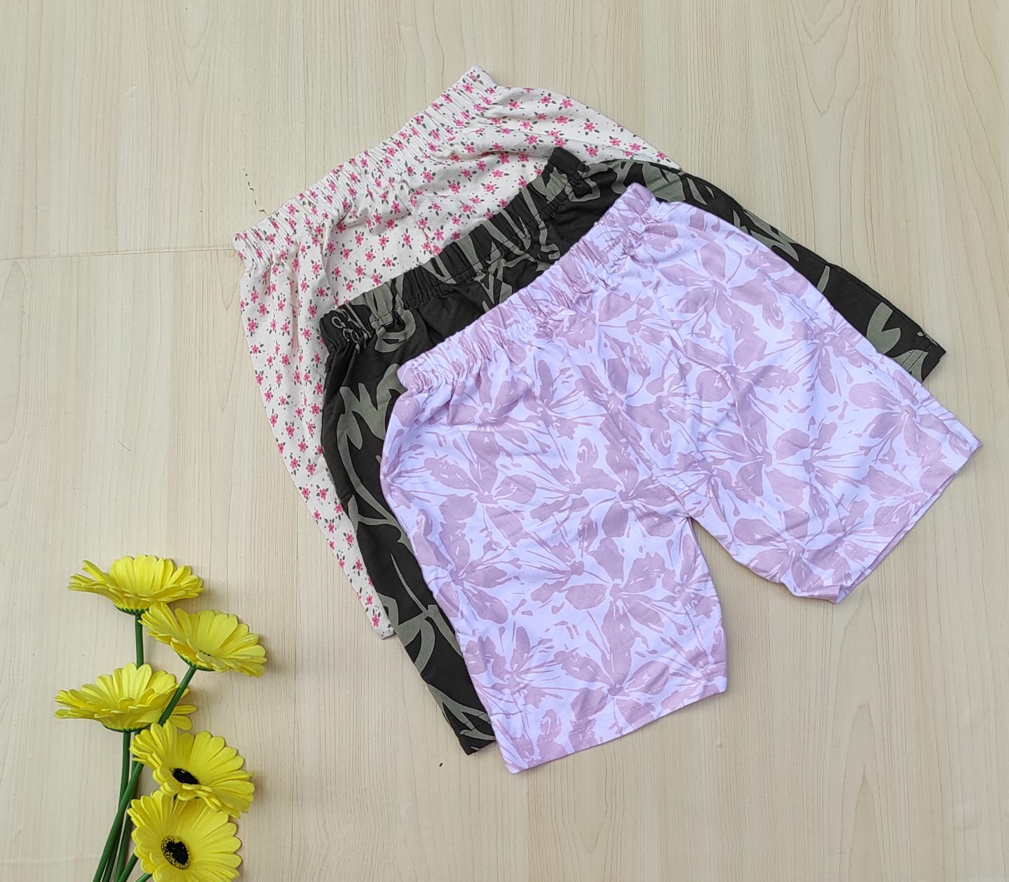 WhatsApp Image 2026-06-14 at 1.25.43 PM (1) Kids shorts combo (GIRLS) - Image 1