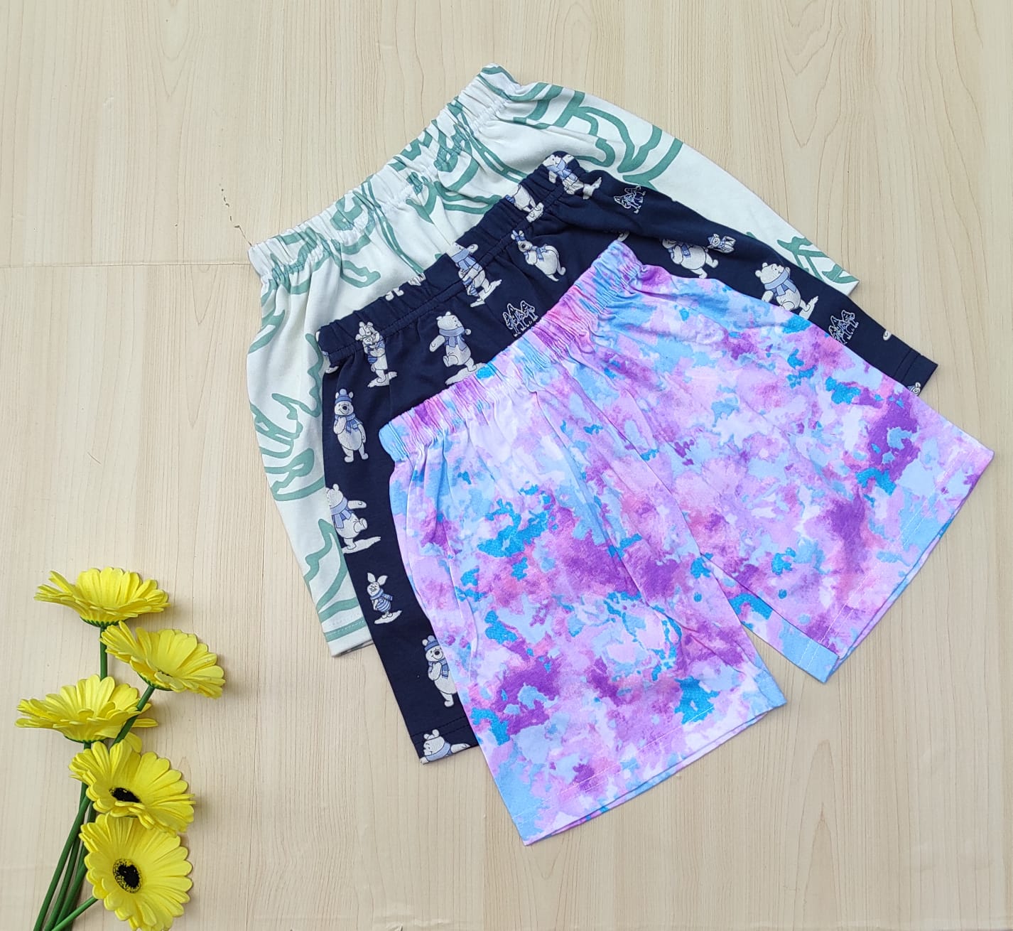 WhatsApp Image 2026-06-14 at 1.25.43 PM Kids shorts combo (GIRLS) - Image 1