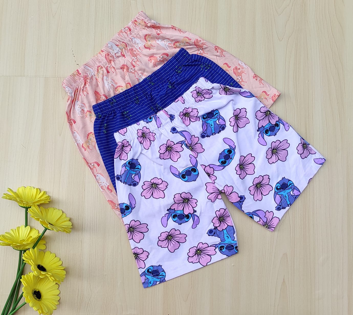WhatsApp Image 2026-06-14 at 1.25.44 PM (2) Kids shorts combo (GIRLS) - Image 1