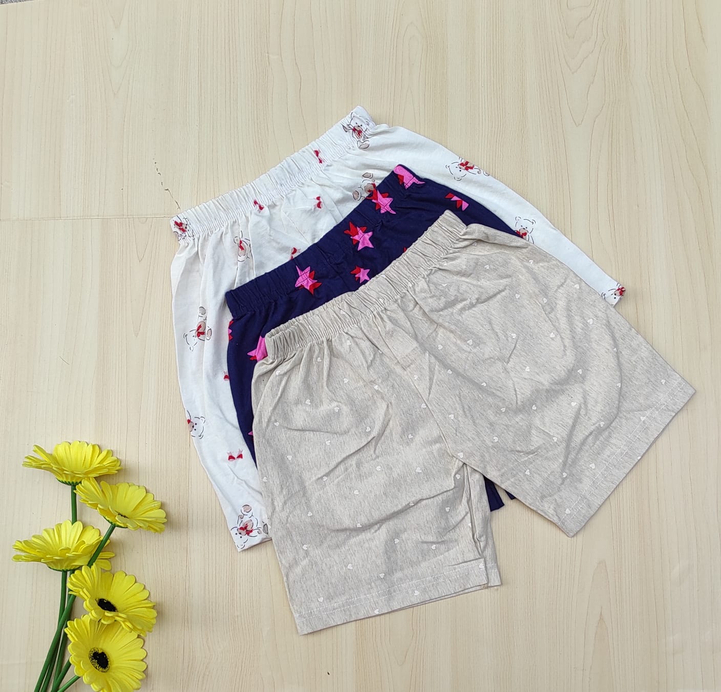 WhatsApp Image 2026-06-14 at 1.25.44 PM Kids shorts combo (GIRLS) - Image 1