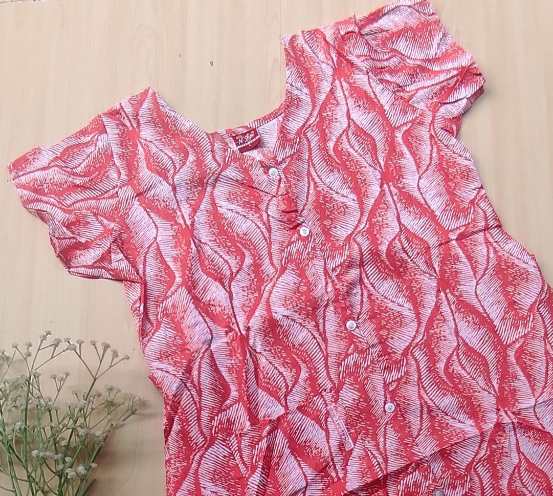 WhatsApp Image 2026-07-12 at 11.55.46 AM N style ajrak frock nighty - Image 1