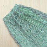 Printed pleated skirt – Full length