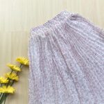 Printed pleated skirt