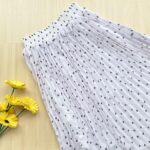 Printed pleated skirt