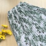 Printed pleated skirt