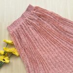 Printed pleated skirt