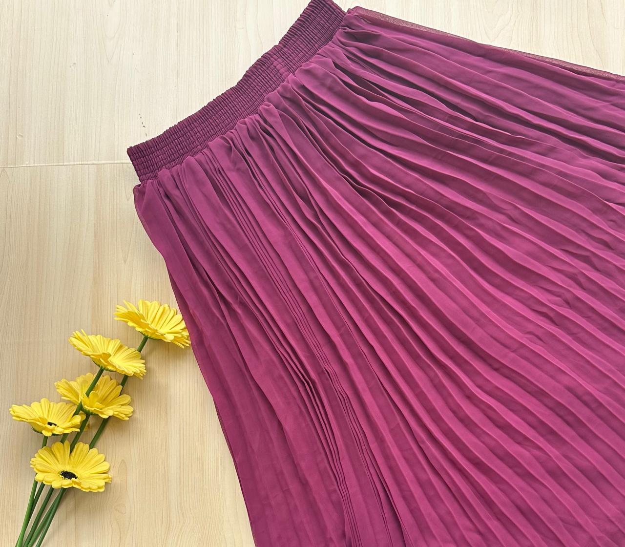 WhatsApp Image 2026-09-01 at 5.04.02 PM Plain pleated skirt - Image 1