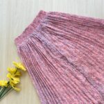 Printed pleated skirt