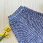 Printed pleated skirt