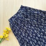 Printed pleated skirt