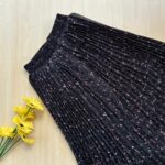 Printed pleated skirt