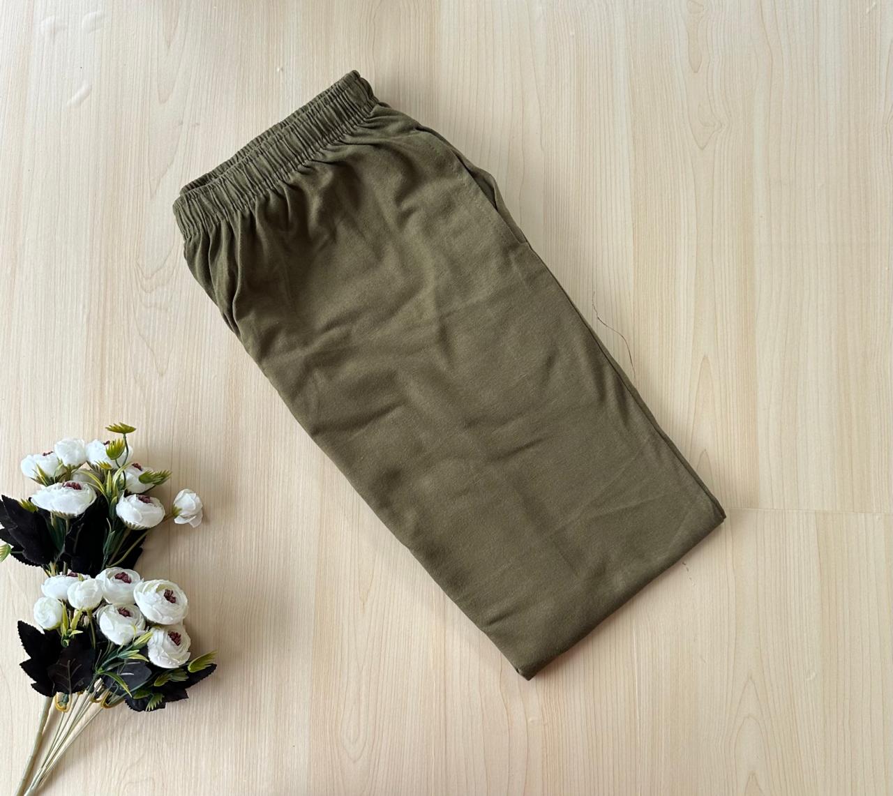 WhatsApp Image 2026-09-25 at 12.07.12 PM (1) Solid pyjama pant - Olive Green - Image 1