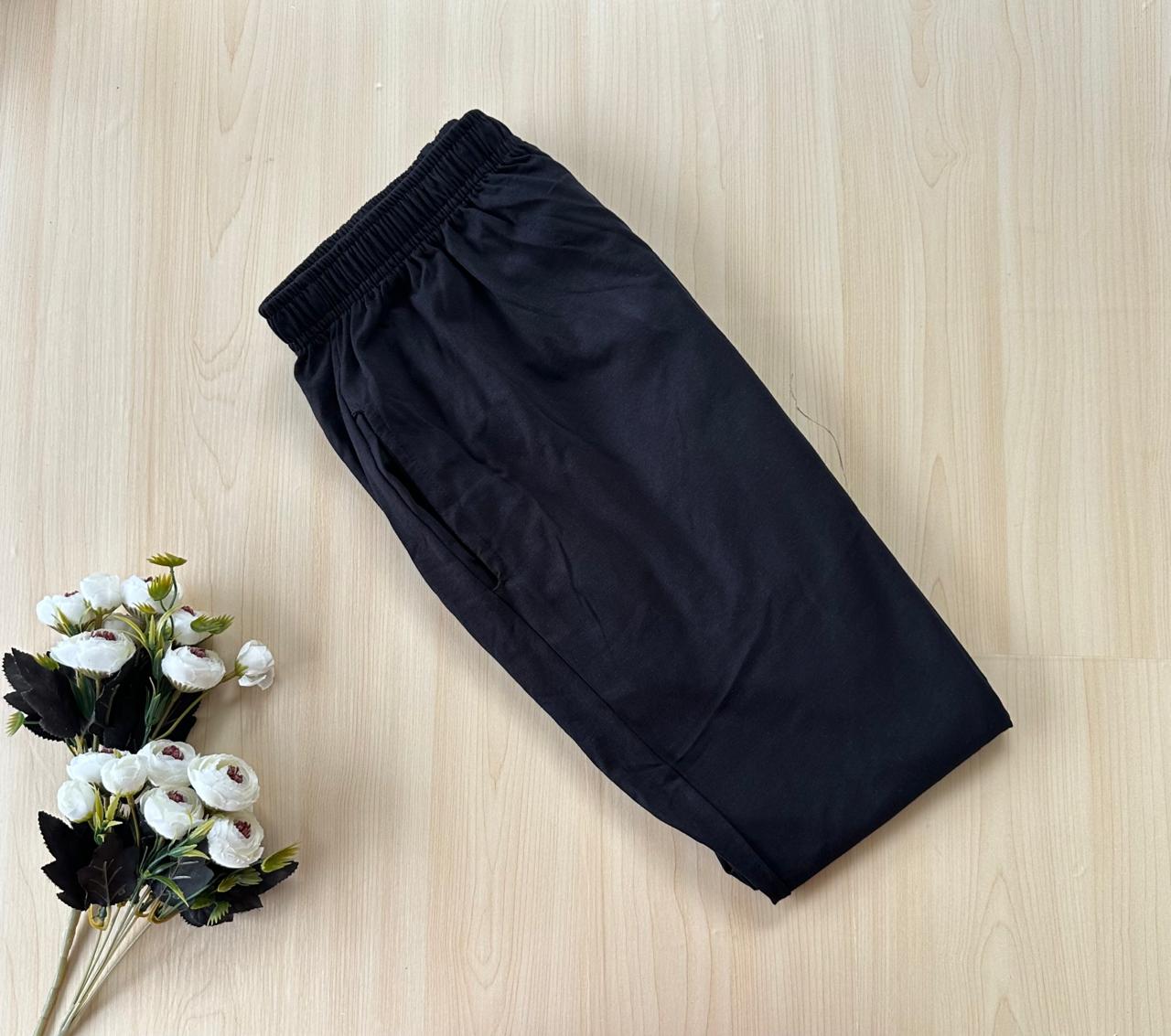 WhatsApp Image 2026-09-25 at 12.07.13 PM (1) Solid pyjama pant - Black - Image 1