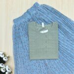 Hakoba Tshirt and Printed Skirt Combo